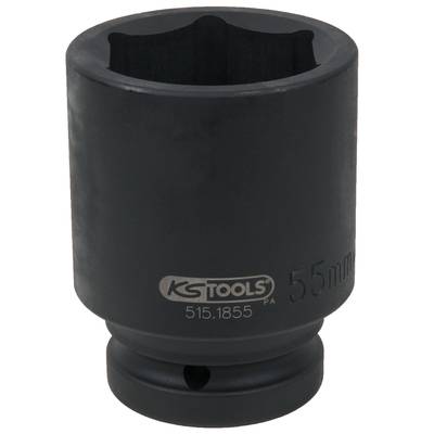 Černý nástrčný klíč s nápisem 'KS Tools 55 mm'.