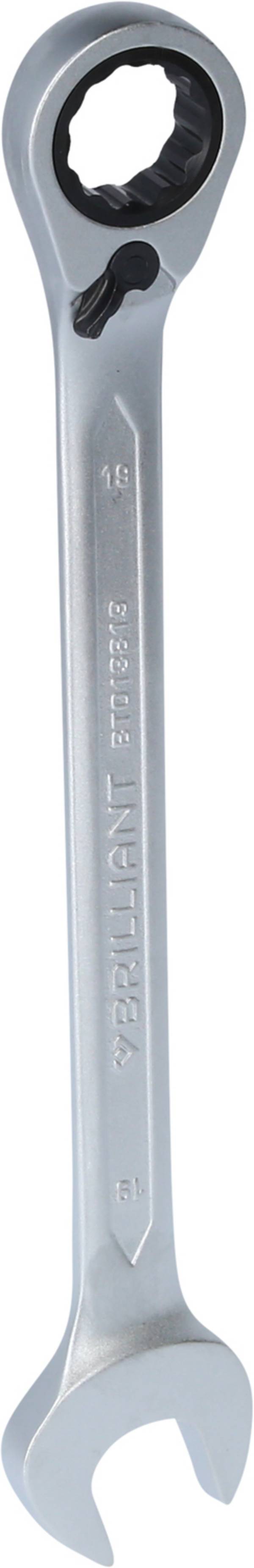 Brilliant Tools BT013819 BT013819 očkový ráčnový klíč   Délka klíče (cm) (jen pro nadpis) 19 mm