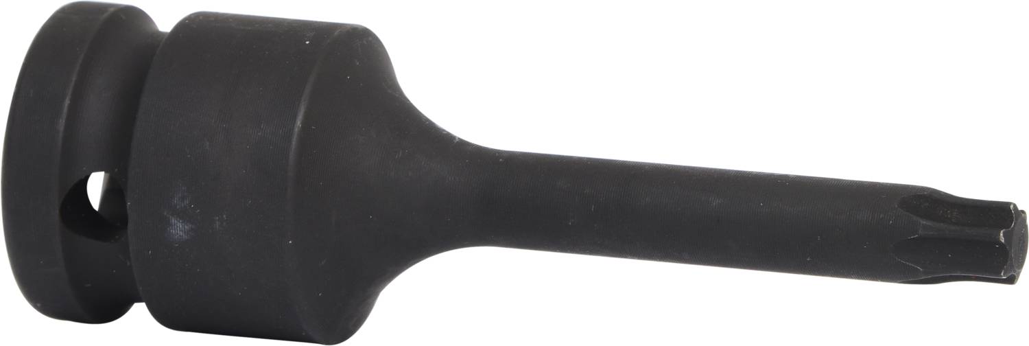 Černý příklepový nástavec s ergonomickou rukojetí a připojením SDS.