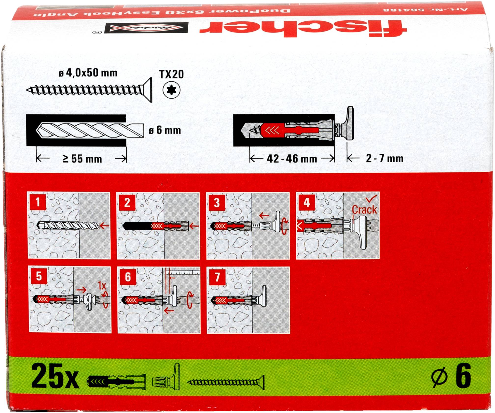Fischer 564168 hmoždinka 25 ks-7