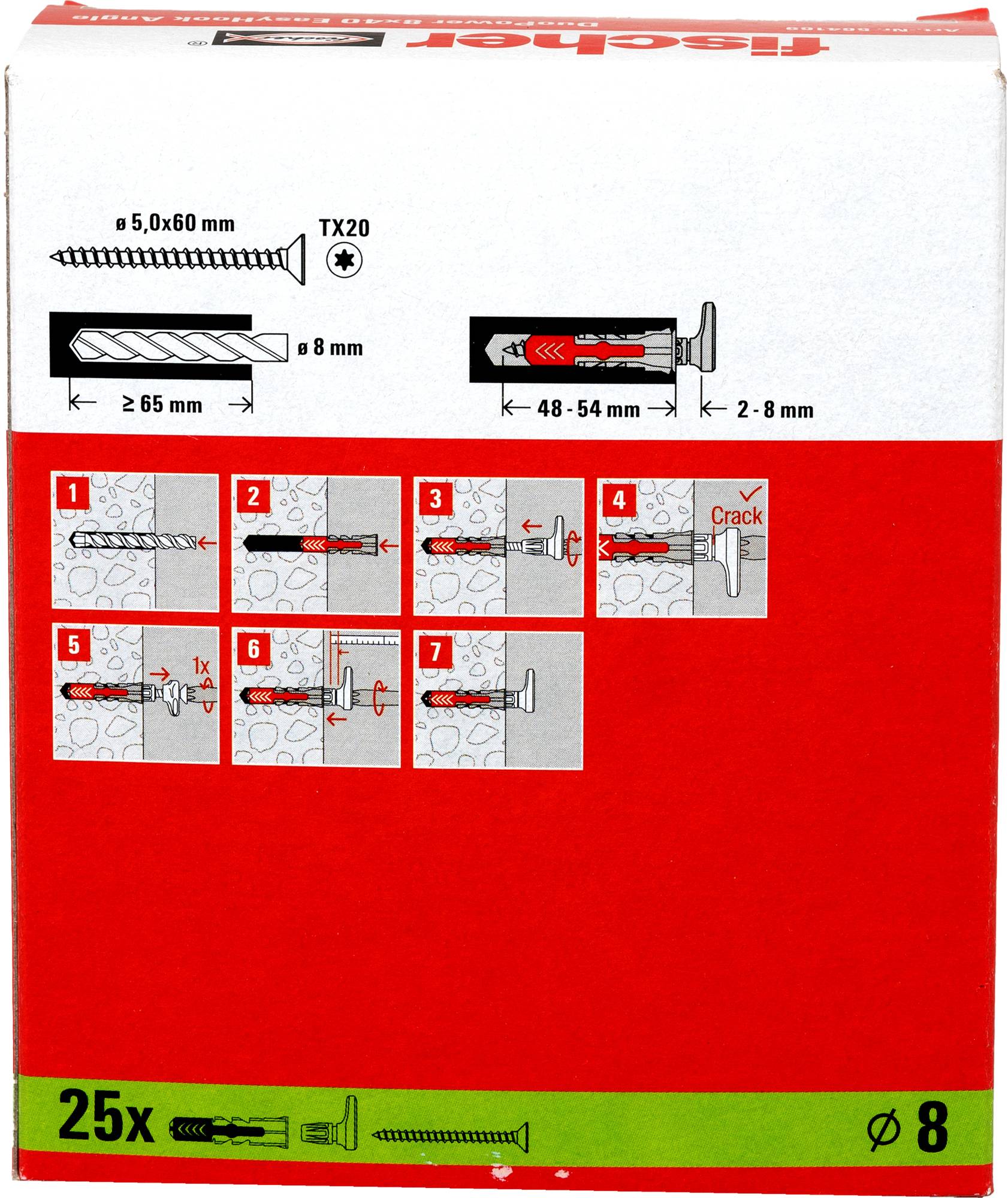 Fischer 564173 hmoždinka 25 ks-7