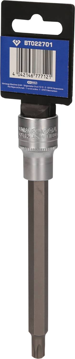 Nástavec 'Bit-Torx' z kovu, balený s čárovým kódem. Ideální pro opravy a montážní práce.
