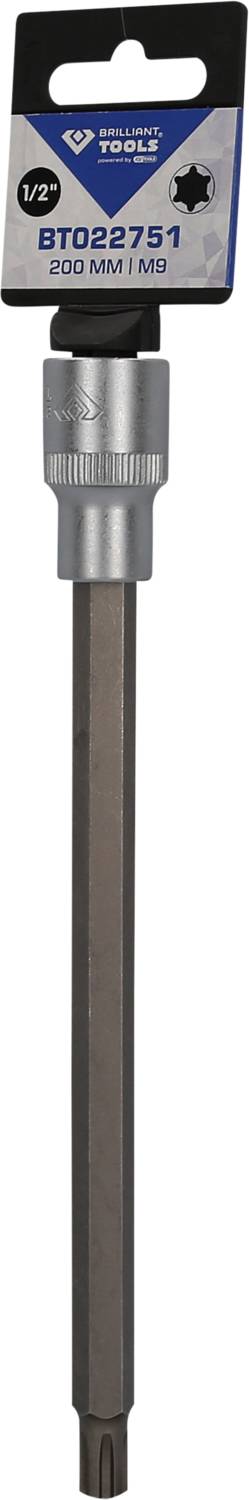 Nástavec Torx bitů značky Torks, model BT022751, délka 200 mm, s hvězdicovým náhonem T25, vhodný pro přesné šroubování.