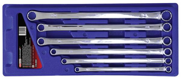 KS Tools 518.0800  sada oboustranných očkových klíčů  Délka klíče (cm) (jen pro nadpis) 10 - 24 mm