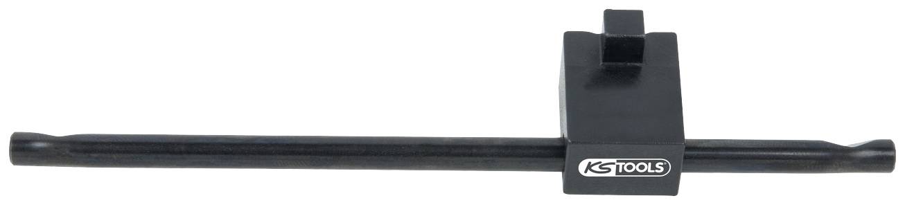 Černý lakovaný přípravek na stlačení ventilové pružiny od KS Tools, horizontálně umístěný.