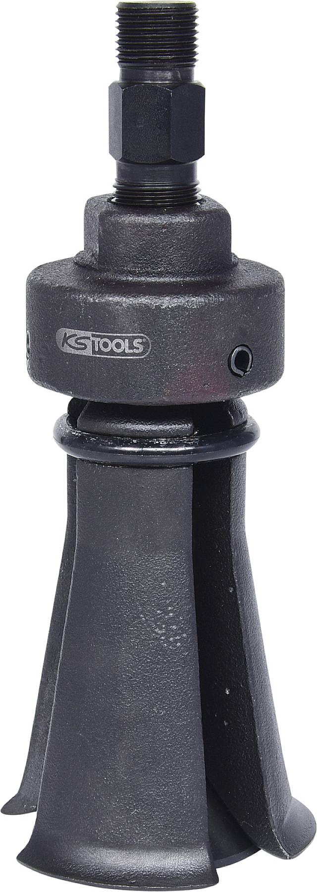 Černý nástroj s kuželem a několika křídly, označovaný jako 'KS TOOLS'.