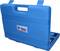 Modrý plastový kufřík s rukojetí, uzavřený, s logem značky 'Brilliant Tools' na boku. Ideální pro uchovávání nářadí.