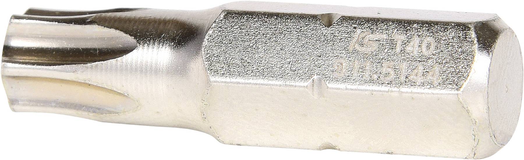 Stříbrný bit šroubováku Torx s označením 'T-70'.