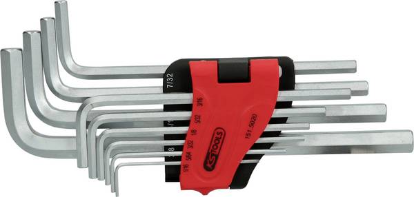 KS Tools 1515020 inbus sada klíčů  1/16 palec, 5/64 palec, 3/32 palec, 1/8 palec, 5/32 palec, 3/16 palec, 7/32 palec, 1/4 palec, 5/16 palec, 3/8 palec  10dílná