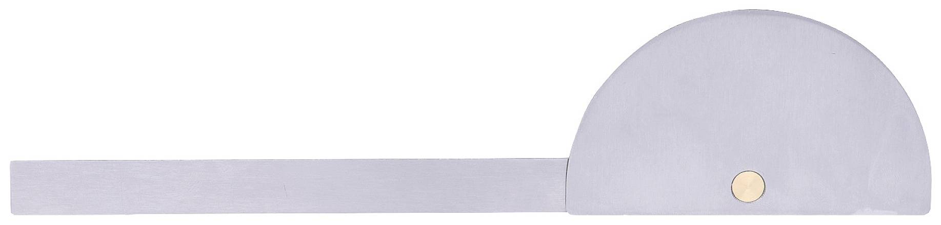 Úhloměr je půlkruhový kovový nástroj s dlouhým plochým ramenem, který se používá k měření úhlů.