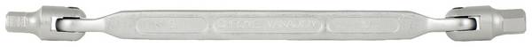KS Tools 5170341 517.0341 dvojitá otočná hlava klíče 3 - 4 mm   Typ zakončení Vnější 6-hranný profil 205 mm 1 ks