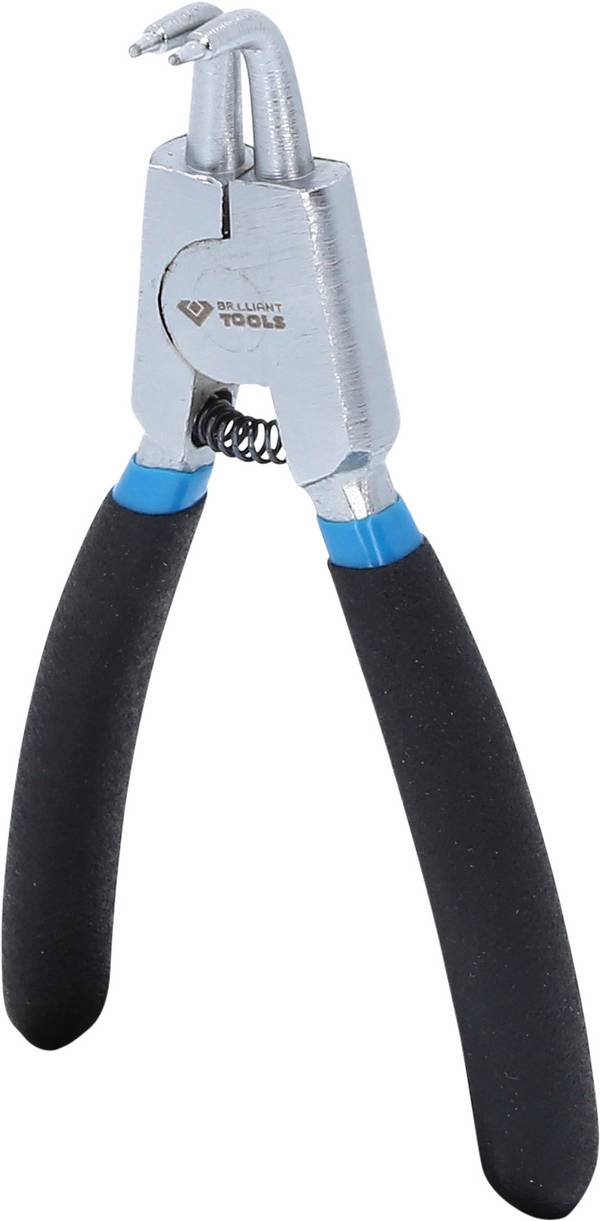 Brilliant Tools BT067006 kleště na pojistné kroužky Vhodné pro (kleště na pojistné kroužky) vnější kroužky   Tvar hrotu zahnutý o 90°