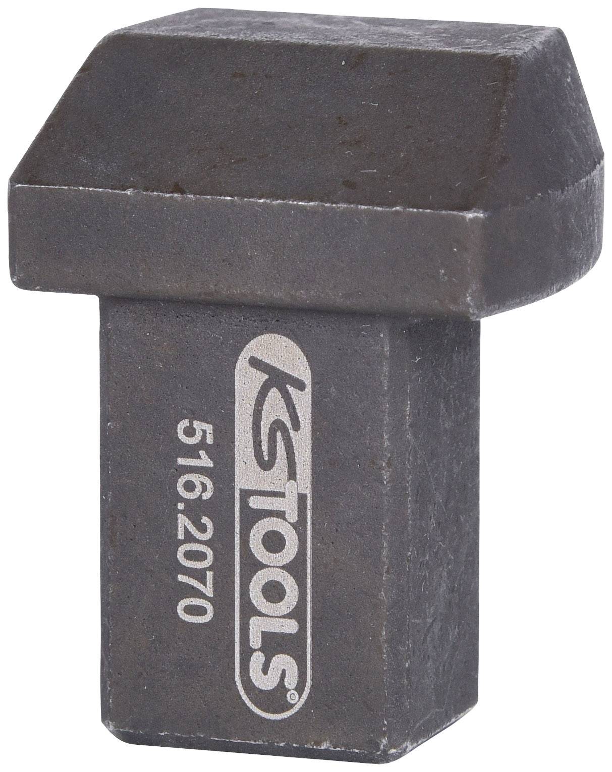 Obdélníkový kovový nástavec s vyraženým logem 'KS TOOLS' a číslem '516.2070', používaný pro dílní práce.