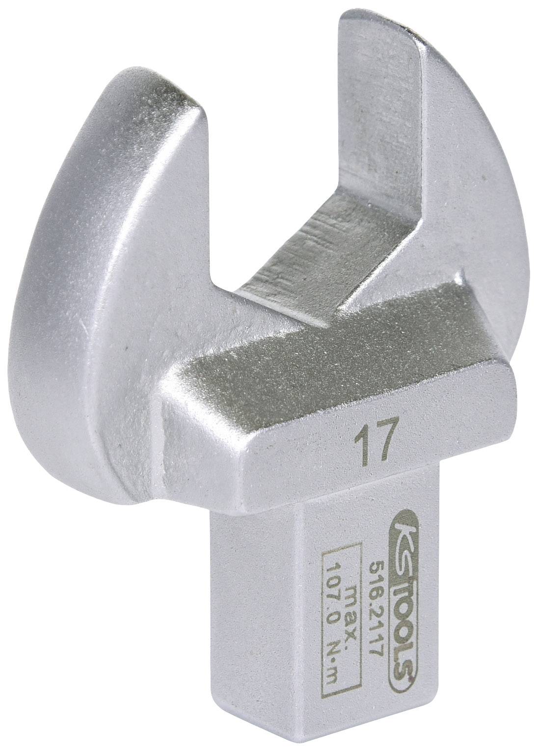 Nástavec klíče s číslem 17 a maximální silou 1070 N·m. Označení 'KS TOOLS 516.2117'.