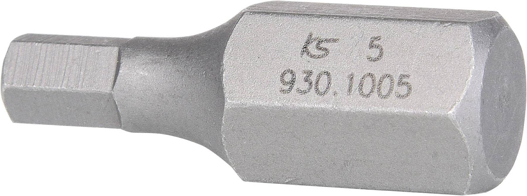Kovový šestihranný bit s gravírováním 'k5 5 930.1005', používaný pro šroubovací práce.
