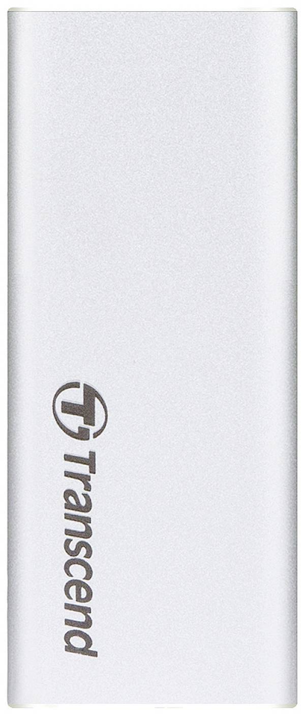 Transcend ESD260C 250 GB, externí SSD disk, USB-C®, USB-A, stříbrná