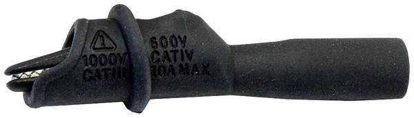 Mueller Electric BU-126-0 krokosvorka černá Upínací rozsah max.: 8.9 mm Délka: 74 mm 1 ks
