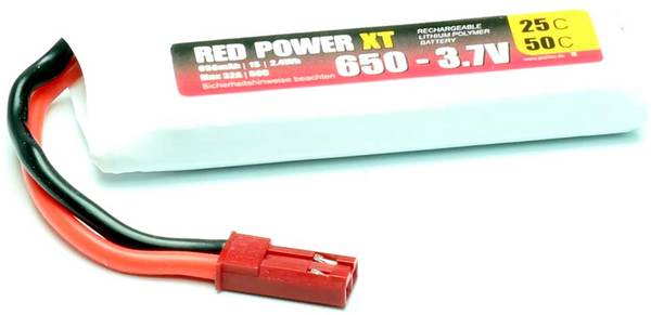 Red Power 15403 akupack Li-Pol (modelářství), 3.7 V, 600 mAh, články 1, 25 C, Softcase, JST, BEC