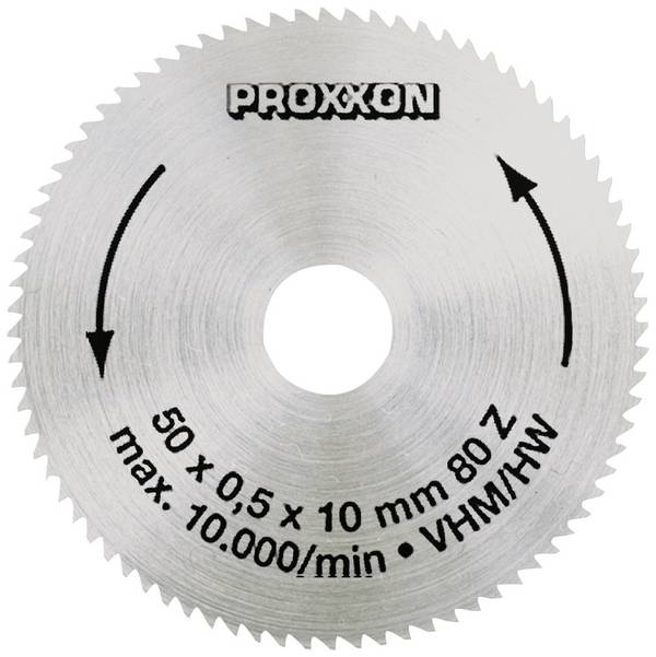 Proxxon  28011 tvrdokovový pilový kotouč   50 x 10 x 0.5 mm Počet zubů (na palec): 80 1 ks