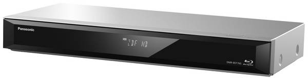 Panasonic DMR-BST765AG Blu-Ray přehrávač/rekordér s HDD  500 GB 4K Upscaling , CD přehrávač, High-Resolution Audio, Twin HD DVB-S tuner, Wi-Fi stříbrná