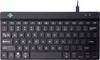 R-GO Tools Compact Break kabelový klávesnice US anglická, QWERTY černá ergonomická