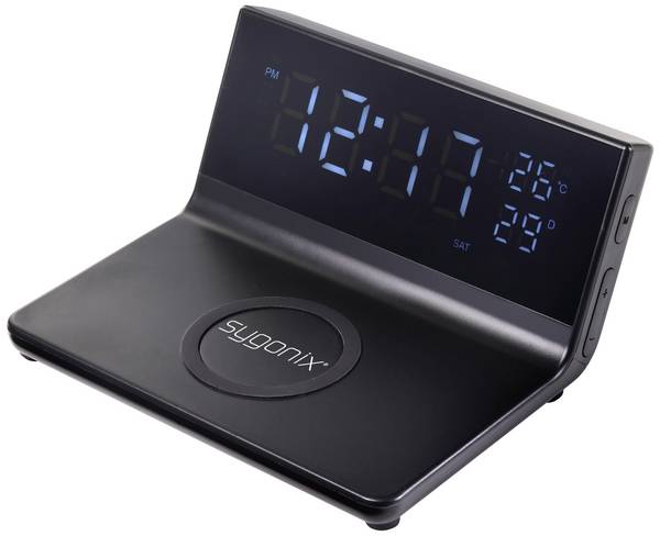 Sygonix nabíjecí stanice  15 W Alarm Clock with Wireless Charger SY-5459860