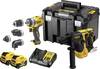 DEWALT aku vrtací šroubovák, aku vrtací kladivo, 12 V, 5 Ah Li-Ion akumulátor, vč. 2x aku, vč. nabíječky, DCK2101P2T-QW