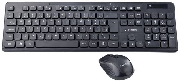Gembird Gembird KBS-WCH-03-DE - Tastatur-und-Maus-Set bezdrátový sada klávesnice a myše německá, QWERTZ černá