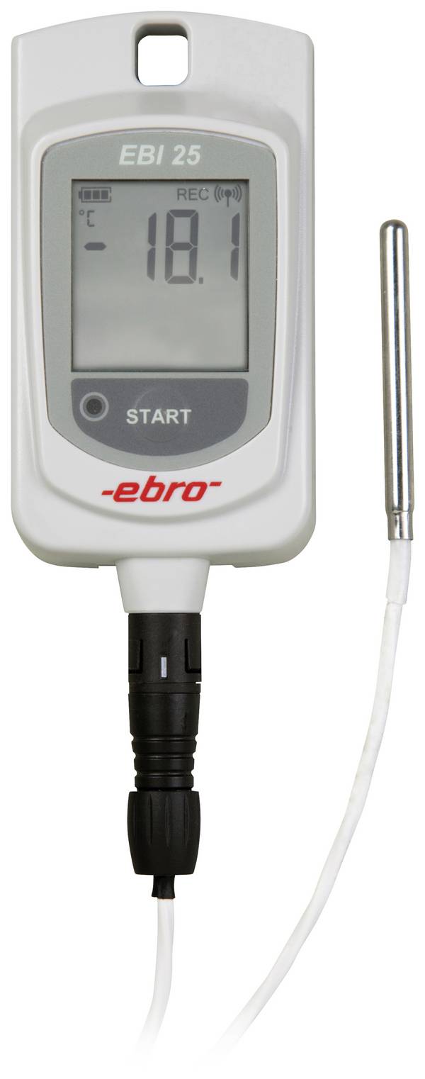ebro  teplotní datalogger Kalibrováno dle (ISO), veličiny: teplota -200 do +199.9 °C