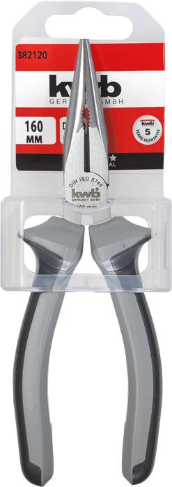 Balení kombinovaných kleští značky 'kwb', délka 160 mm, robustní design, vhodné pro různé řemeslné práce.