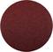 Kulatý, červený brusný papír používaný k úpravě povrchu a vyhlazování materiálů.