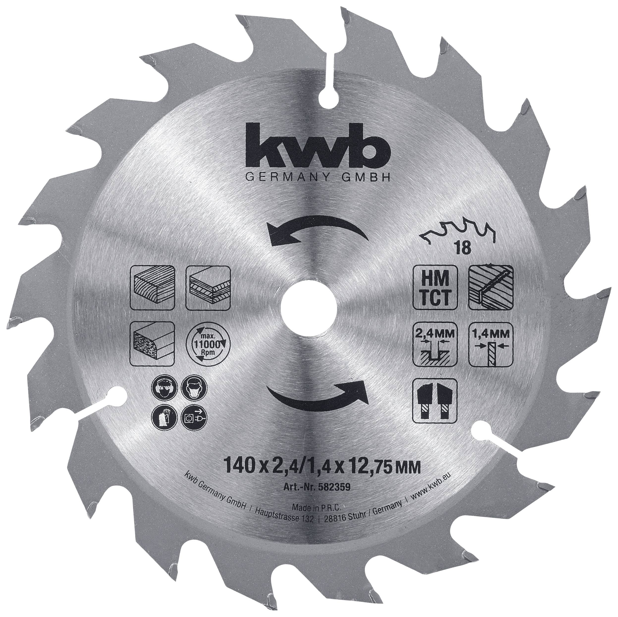 kwb 582359 pilový kotouč 140 x 12.75 mm 1 ks