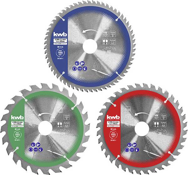 kwb  584795 sada pilových kotoučů  165 x 16 mm  1 ks