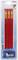 Tři červené tesařské tužky značky Kraftixx v balení s modrým ořezávátkem.