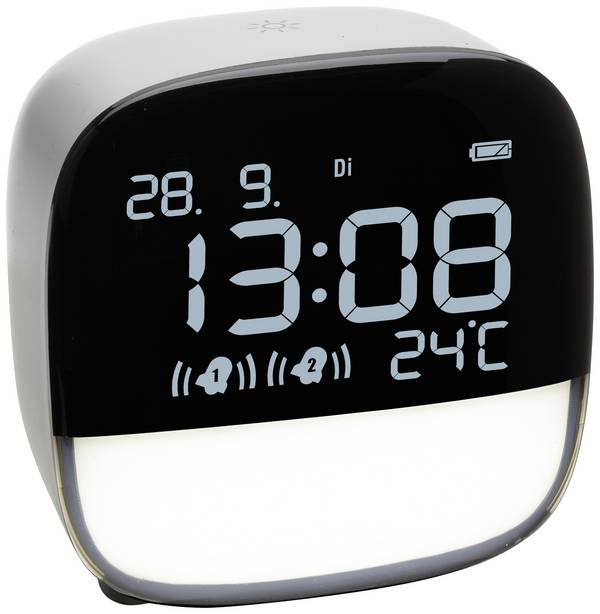 TFA Dostmann  60.2034.02  Quartz  budík  bílá  časů buzení 2