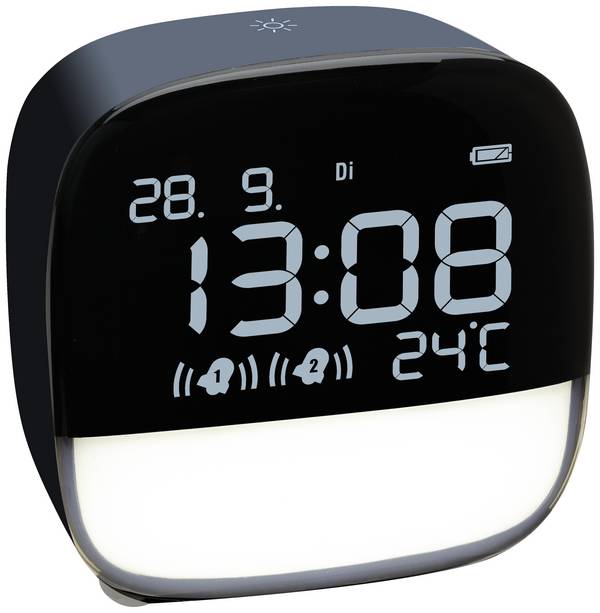 TFA Dostmann  60.2034.06  Quartz  budík  noční modrá   časů buzení 2