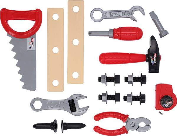 KSTOOLS® 100203 Sada dětských nástrojů s nářadím, 21 ks 100203