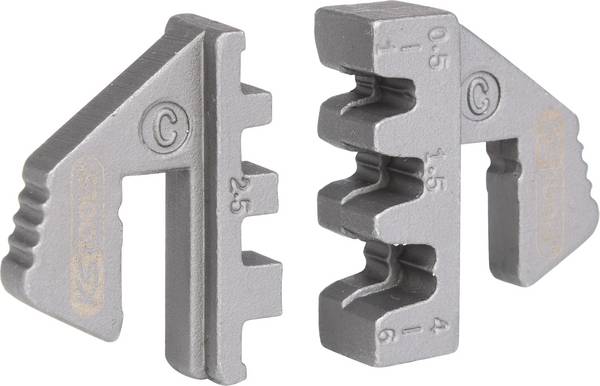 Pár krimpovacích vložek pro ploché konektory 4,8 a 6,3 mm, Ø 0,5 - 6,0 mm  KS Tools  115.1417