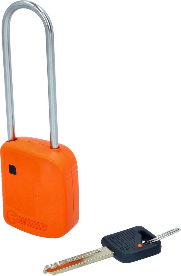 Visací zámek, oranžová, kovová, 76 mm  KS Tools  117.0219