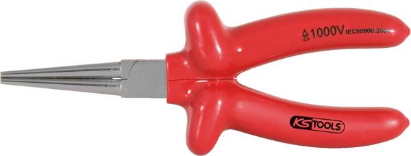 1000V kulaté kleště s dlouhými čelistmi, 160 mm  KS Tools  117.1290