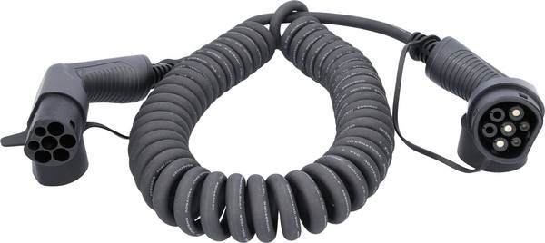 KS Tools 117.7345 nabíjecí kabel pro emobility  5 m spirálový kabel