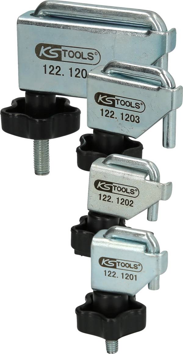 KS Tools 122.1200 Sada hadicových svorek, 4 ks