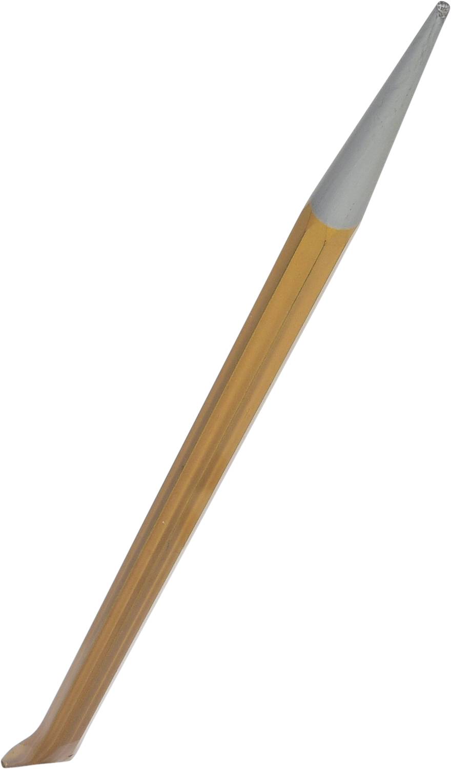 Jeden dřevěný párátko s ostrou a plochou stranou leží diagonálně.