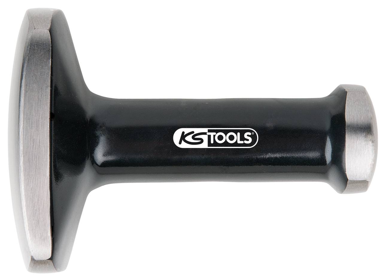 Černý kovový kladiv s leštěným hlavou a rukojetí, který nese logo 'KS Tools'.