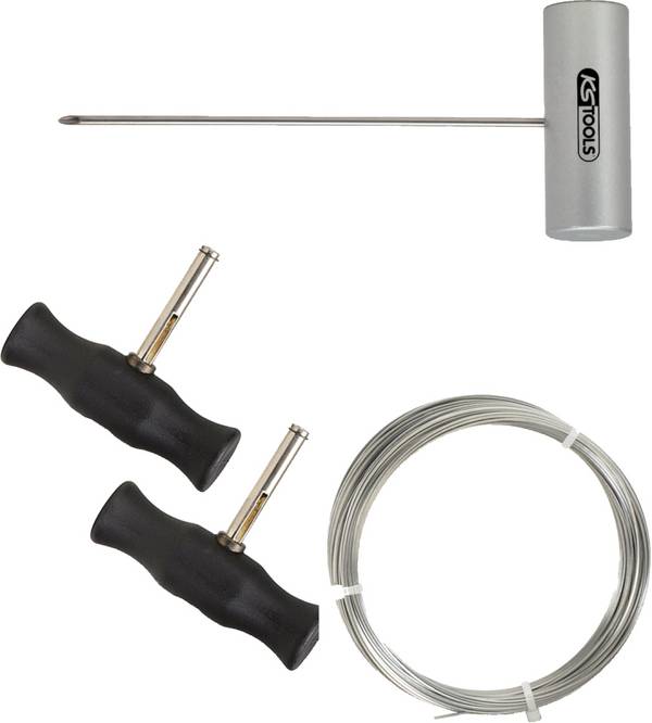 Sada nožů s 4-hranným řezným drátem, 4 ks  KS Tools  140.2250