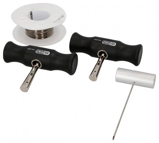 Sada nožů s 4-hranným řezným drátem, 4 ks KS Tools 140.2250-1