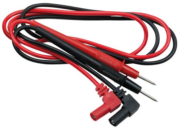 KS Tools 1500927 bezpečnostní měřicí kabely lamelová zástrčka 4 mm zkušební hroty 0.87 m červenočerná 1 ks