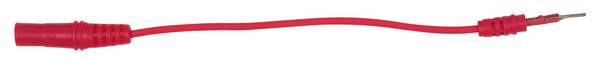 KS Tools 1500972 propojovací kabel zásuvka 4 mm - červená 1 ks