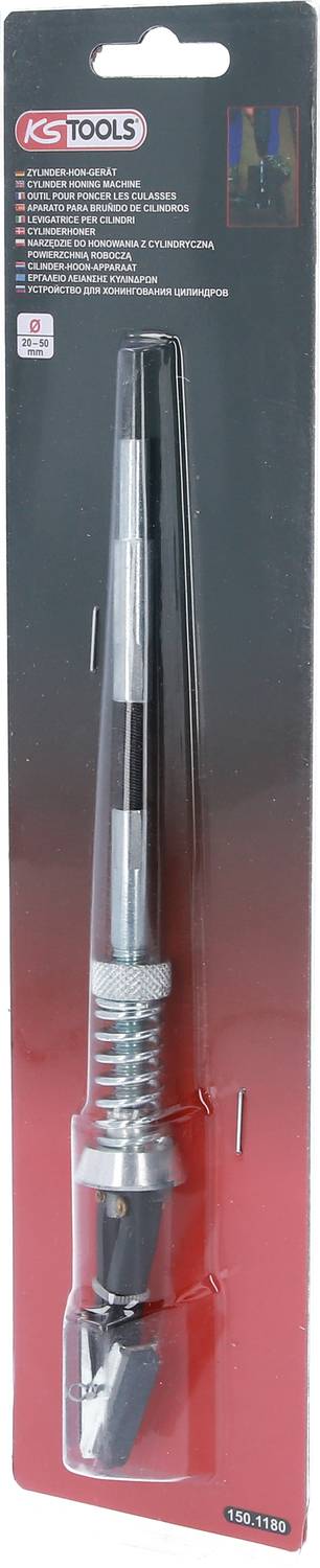 Obal pro úhlový šroubovák KS Tools. Zobrazuje nástroj s delší stopkou a zahnutou hlavou.