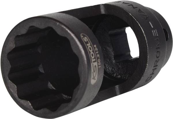 KS Tools 150.2124 1/2" hlavice na vstřikování trysky, 8hran, 12 mm